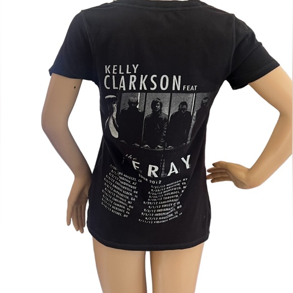Vintage Kelly Clarkson T-Shirt Stronger Feat The Fray 2012 Concert Tour - Picture 3 of 5